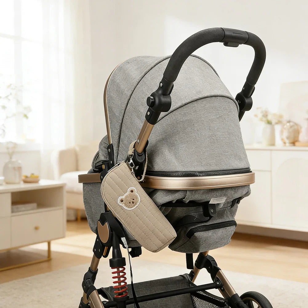 Plush Bear Baby Bottle Insulated Warmer Bag | Travel & Stroller