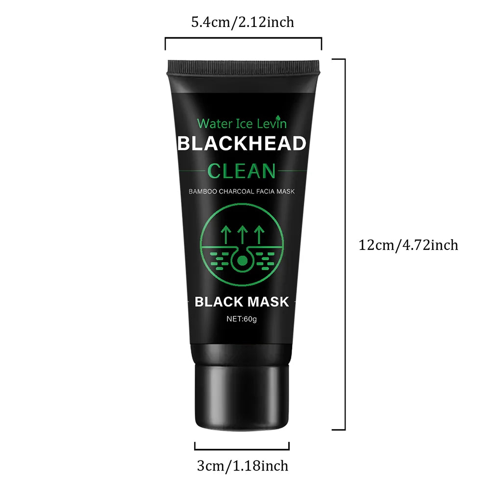 Bamboo Charcoal Peel-Off Face Mask 60g – Deep Cleansing Black Mask