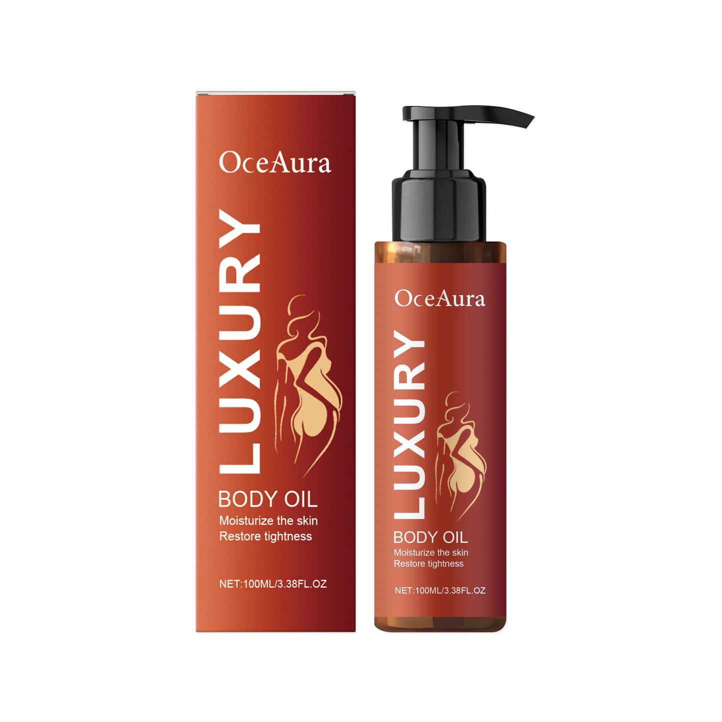 OceAura Rosehip Coffee Firming Body Oil – Deep Moisture 100ml