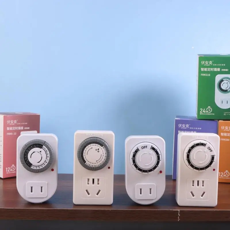 New 12/24 Hours Cyclic Timer Switch Kitchen Timer Outlet Loop Universal Timing Socket Mechanical Timer Peaceful Pleasures Health and Wellness