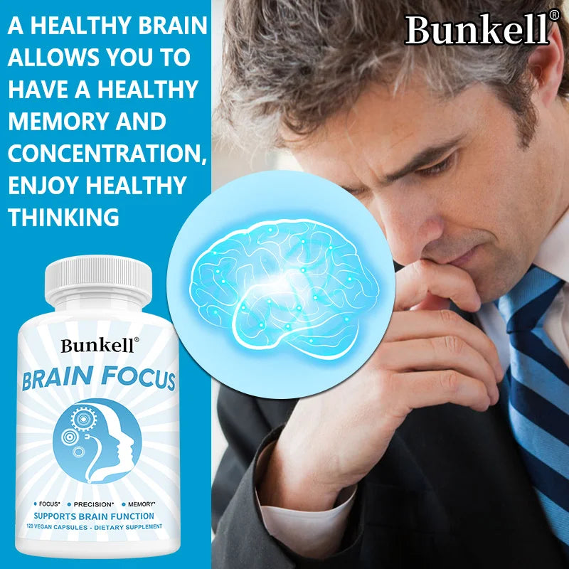 Brain Supplement with Bacopa Monnieri 300mg - Boost Memory, Focus & Cognitive Function, Nootropic Brain Support, 120 Capsules Peaceful Pleasures Health and Wellness