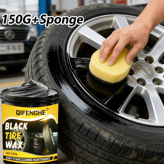 Black Tire Wax – Car Tire Polish, Cleaner & Long-Lasting Shine Tire Polish Paste Oasis Select