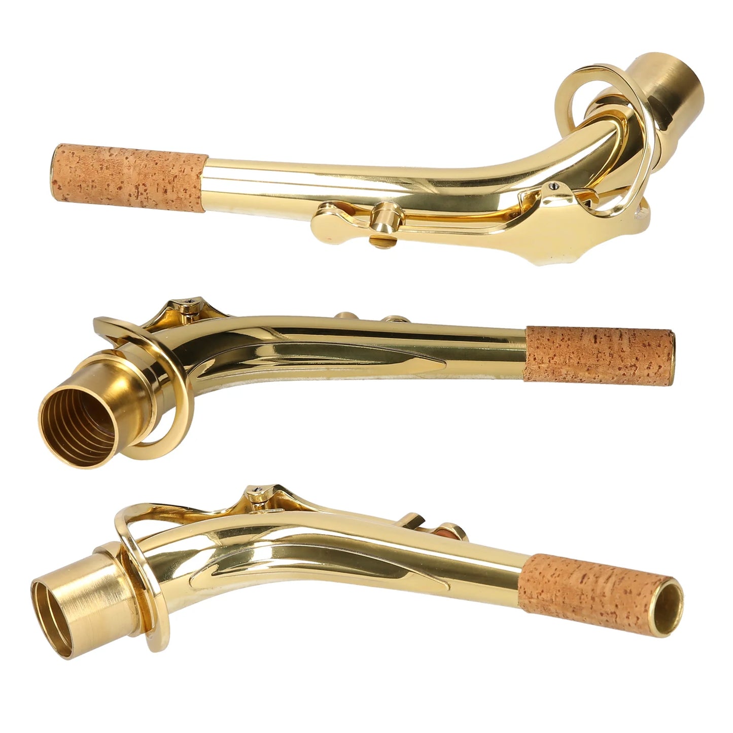 Alto Saxophone Neck | Brass Gold-Plated Replacement by ammoon