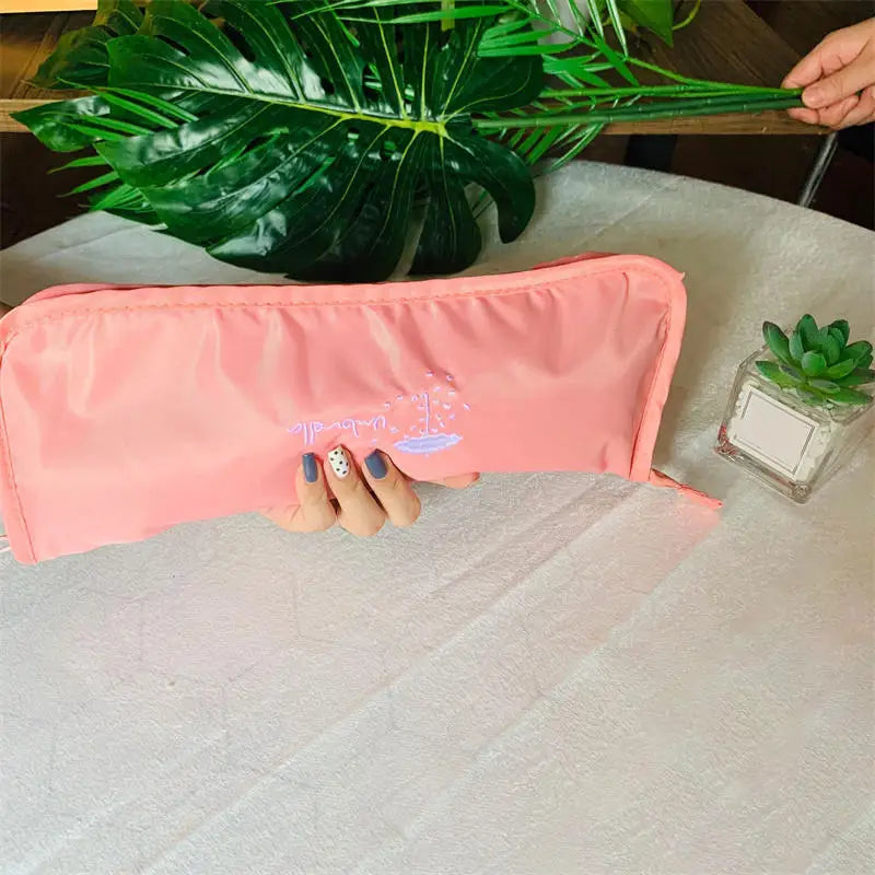 Waterproof Wet Umbrella Bag Foldable Absorbent Pouch for Travel Car Home Camping Rainy Day Dry Storage Organizer Peaceful Pleasures Health and Wellness light pink 2pcs