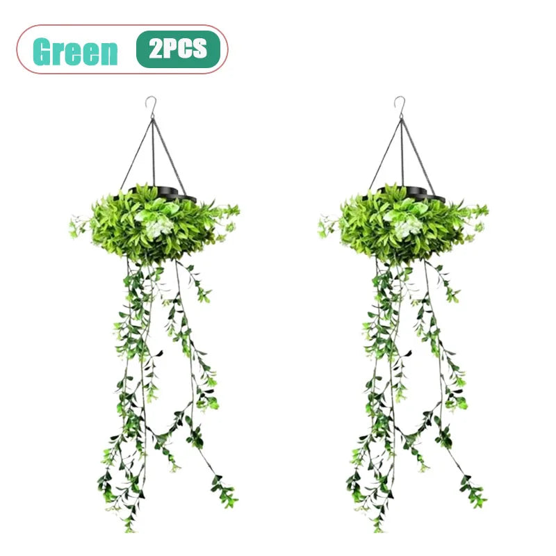 Solar Hanging Ivy Light – Waterproof Outdoor Garden Lamp