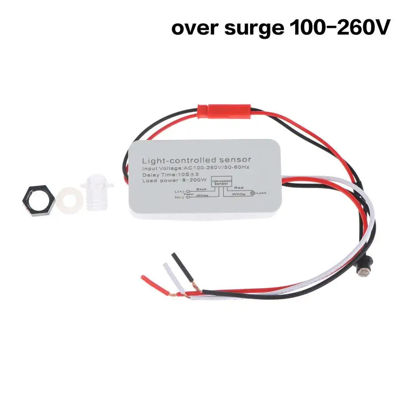 Outdoor Dusk to Dawn Photoelectric Sensor Switch | Rainproof Light Sensor Switch Peaceful Pleasures Health and Wellness Over Surge 100-260V
