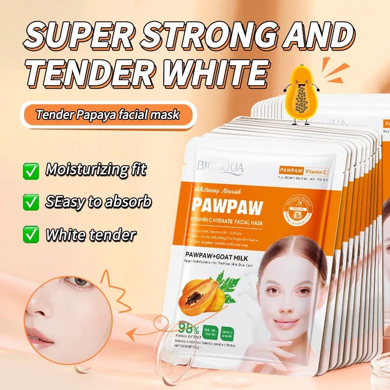 BIOAOUA Papaya Vitamin C Brightening Face Mask 25g
