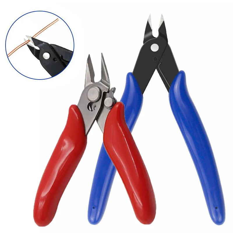 3.5/5 inch Wire Cable Cutter Multi-Functional Electrical Mini Cutting Plier Side Snips Flush Pliers Diagonal Cutting Pliers Tool Peaceful Pleasures Health and Wellness
