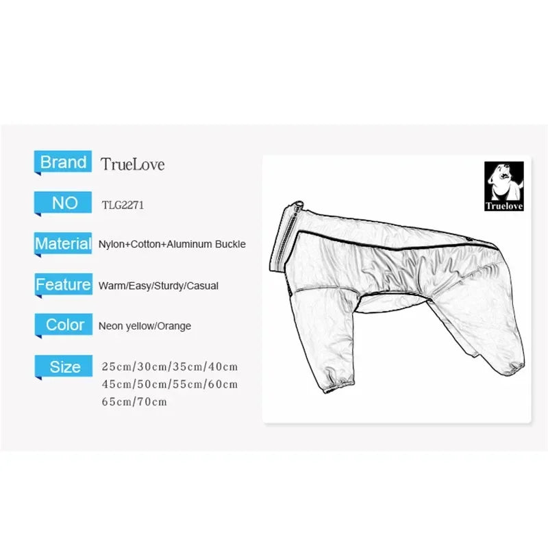 Truelove Winter Pet Dog Coat Reversible Clothes Outdoor Warm Big Small Dog Waterproof Reflective Walking Hiking Running TLG2271 Peaceful Pleasures Health and Wellness