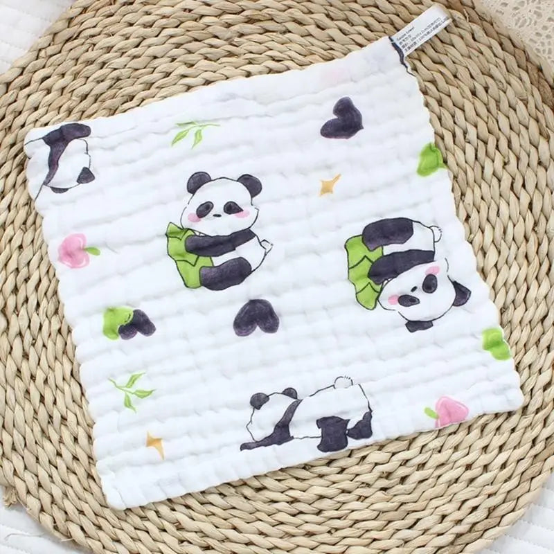 Soft 6-Layer Cotton Baby Bib & Face Towel | Quick Absorbent