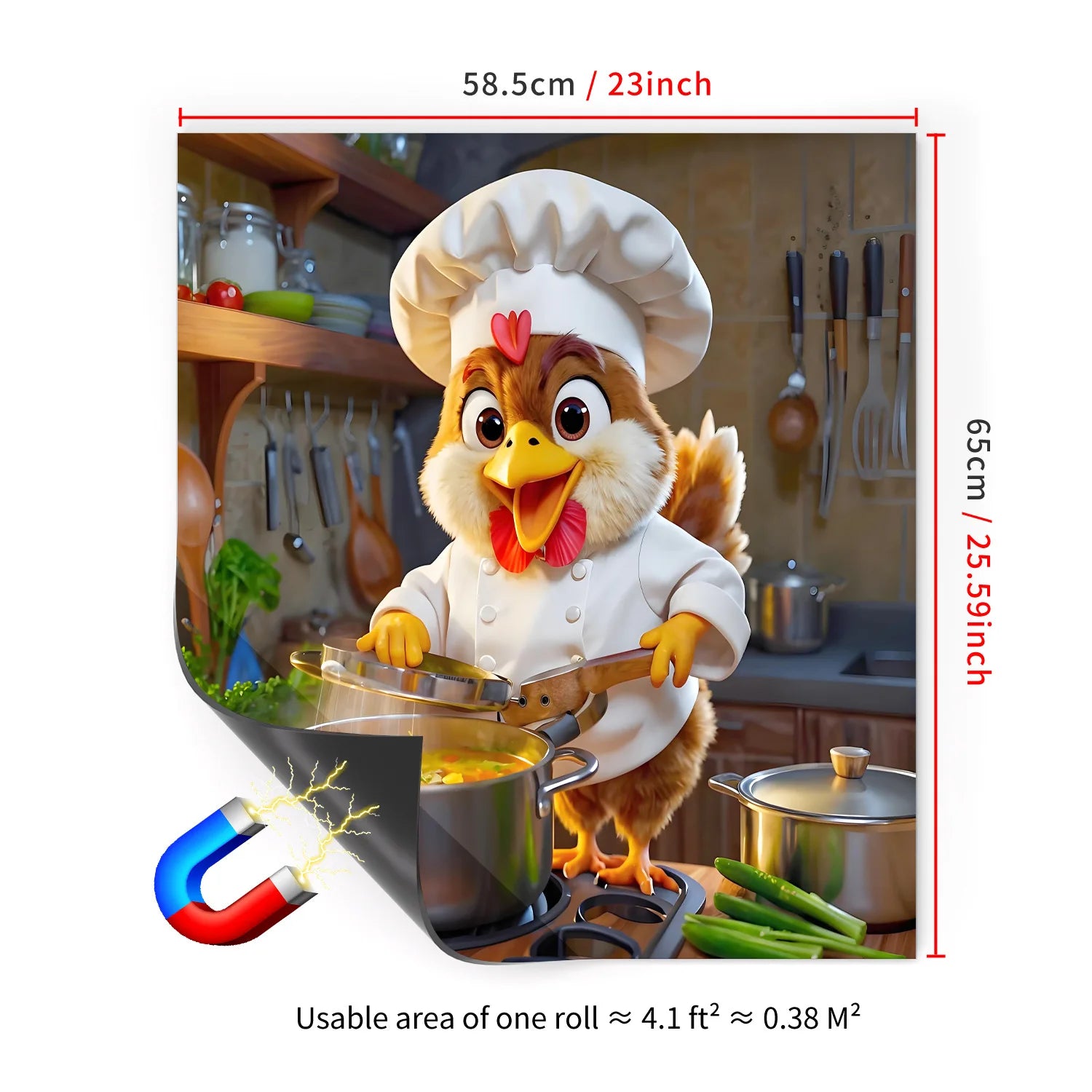 65x58.5CM household dishwasher magnetic sticker kitchen and refrigerator magnet board Peaceful Pleasures Health and Wellness MDS20