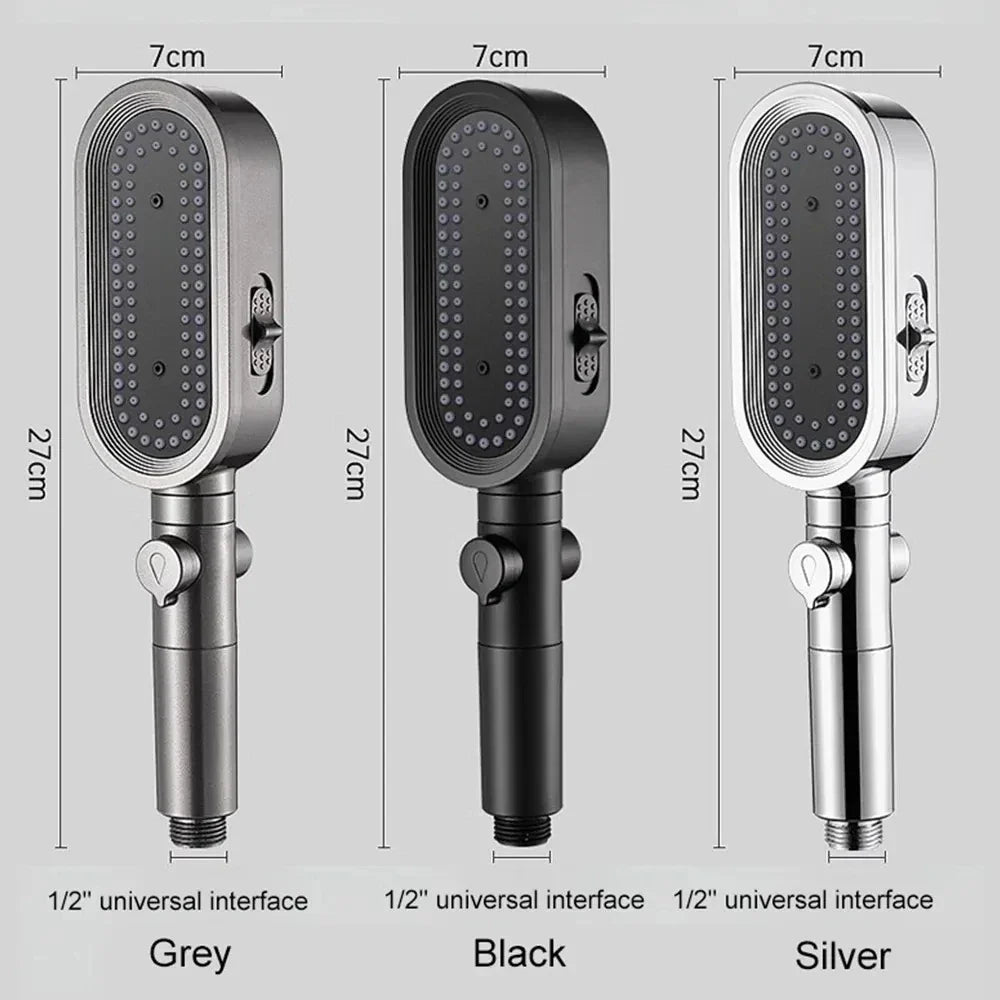 High Pressure Handheld Shower Head Set – 3 Spray Modes