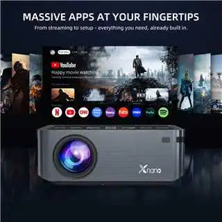 Native 1080P 8K Decode Smart Projector Android 9.0 350ANSI Dual WiFi BT5.0 Dolby Audio 4D Keystone Home Theater Projector Peaceful Pleasures Health and Wellness