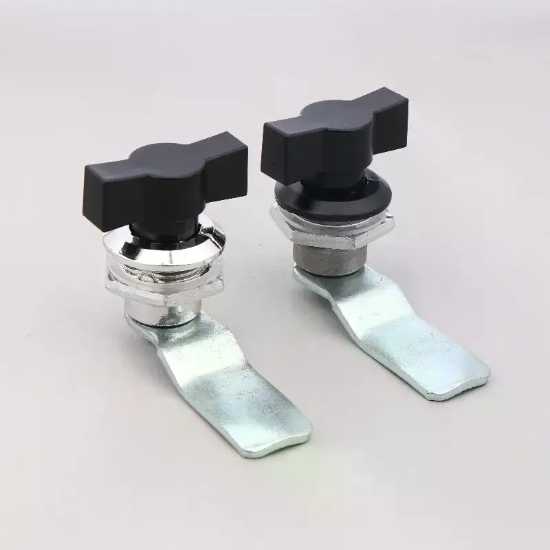 Cylindrical Tongue Keyless Lock for Cabinet Doors, Garage Distribution Cabinet; Industrial Quality Lock Handle Tools Peaceful Pleasures Health and Wellness