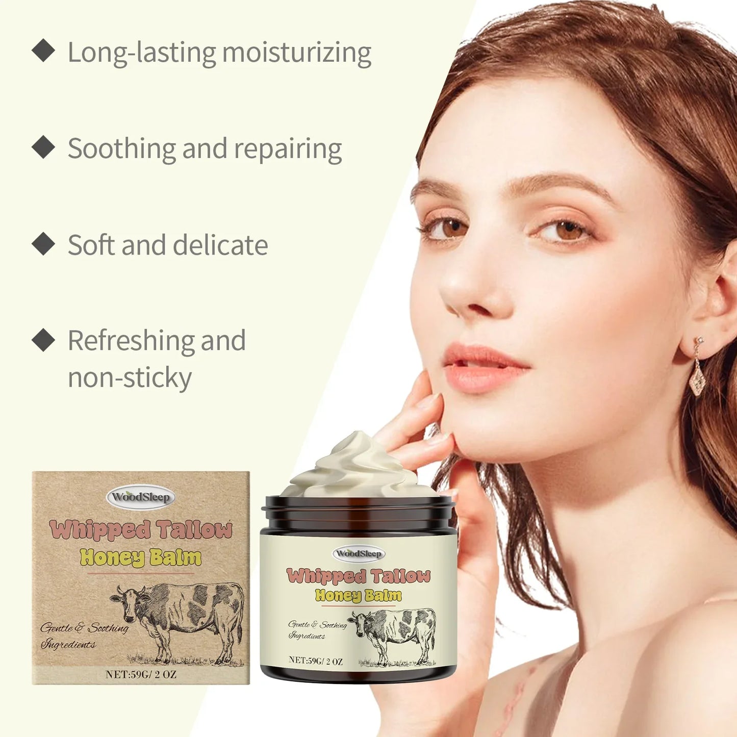 WOODSLEEP Honey Nourishing Face Cream – Brightening 59g