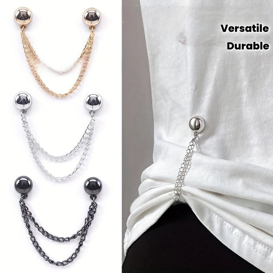 Magnetic Clothing Clip Adjustable Chain Design Spherical Trim Peaceful Pleasures Health and Wellness