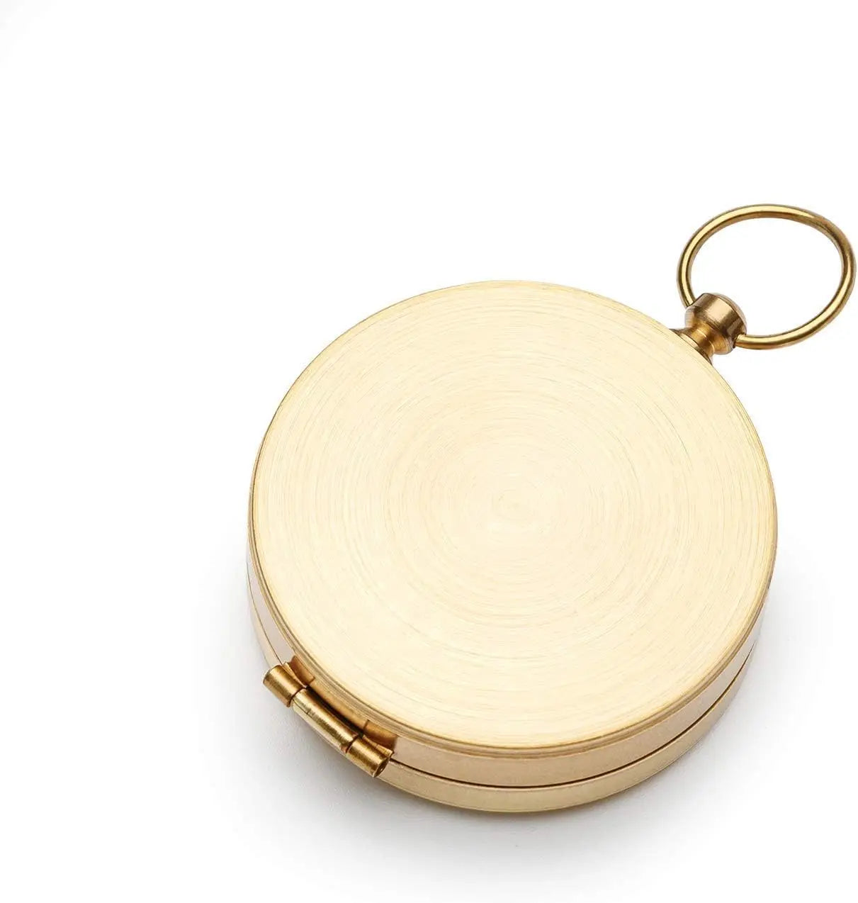 Camping Compass Metal Pocket Brass Golden Compass for Hiking Camping Hunting Outdoor Navigation Survival Tool Peaceful Pleasures Health and Wellness