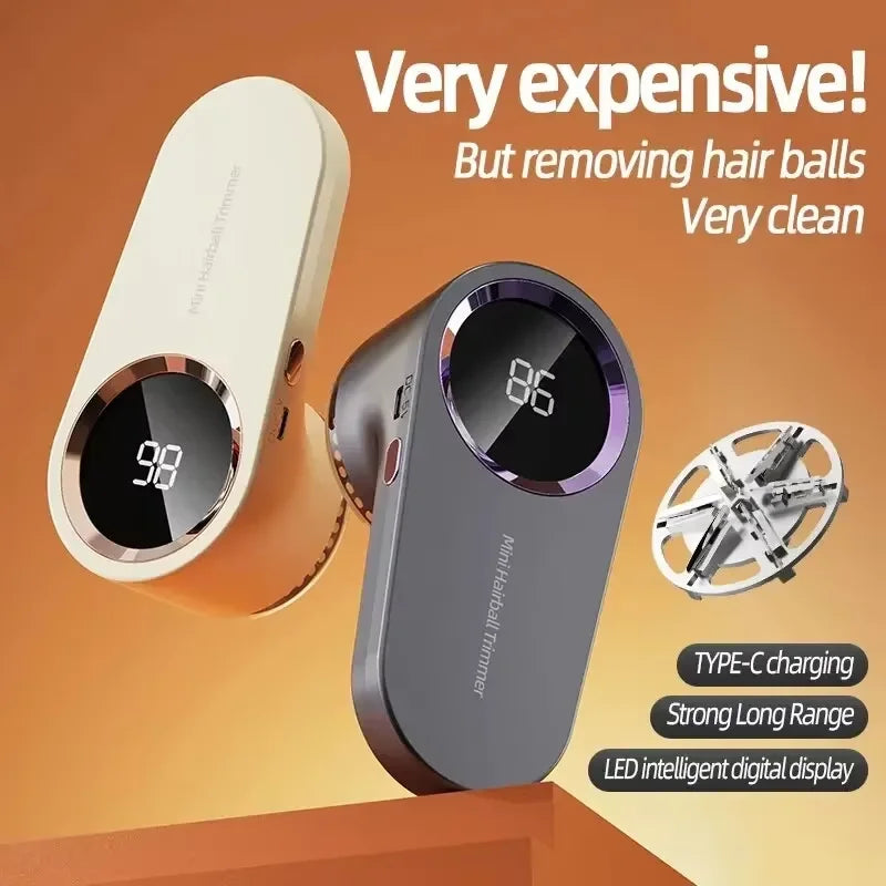 LED Digital USB Rechargeable Fabric Shaver & Lint Remover