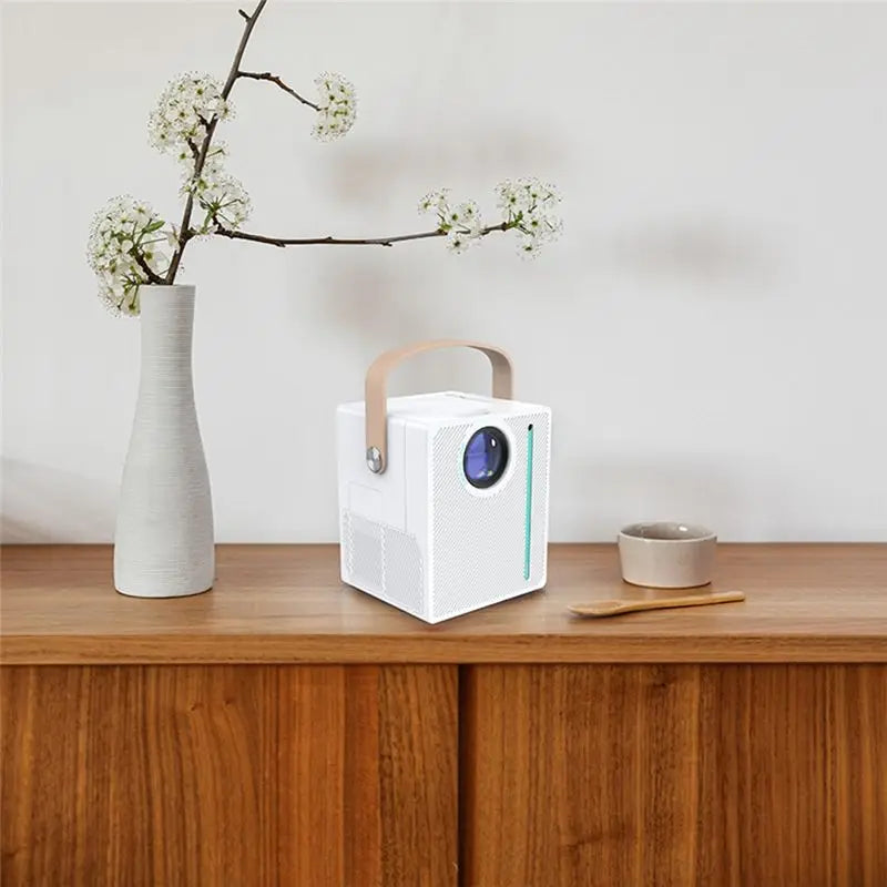 MYdaY- 720P HD Small Home Smart Projector Mobile Screen Projector Bluetooth WIFI Video Projector Portable Projector US Plug Peaceful Pleasures Health and Wellness