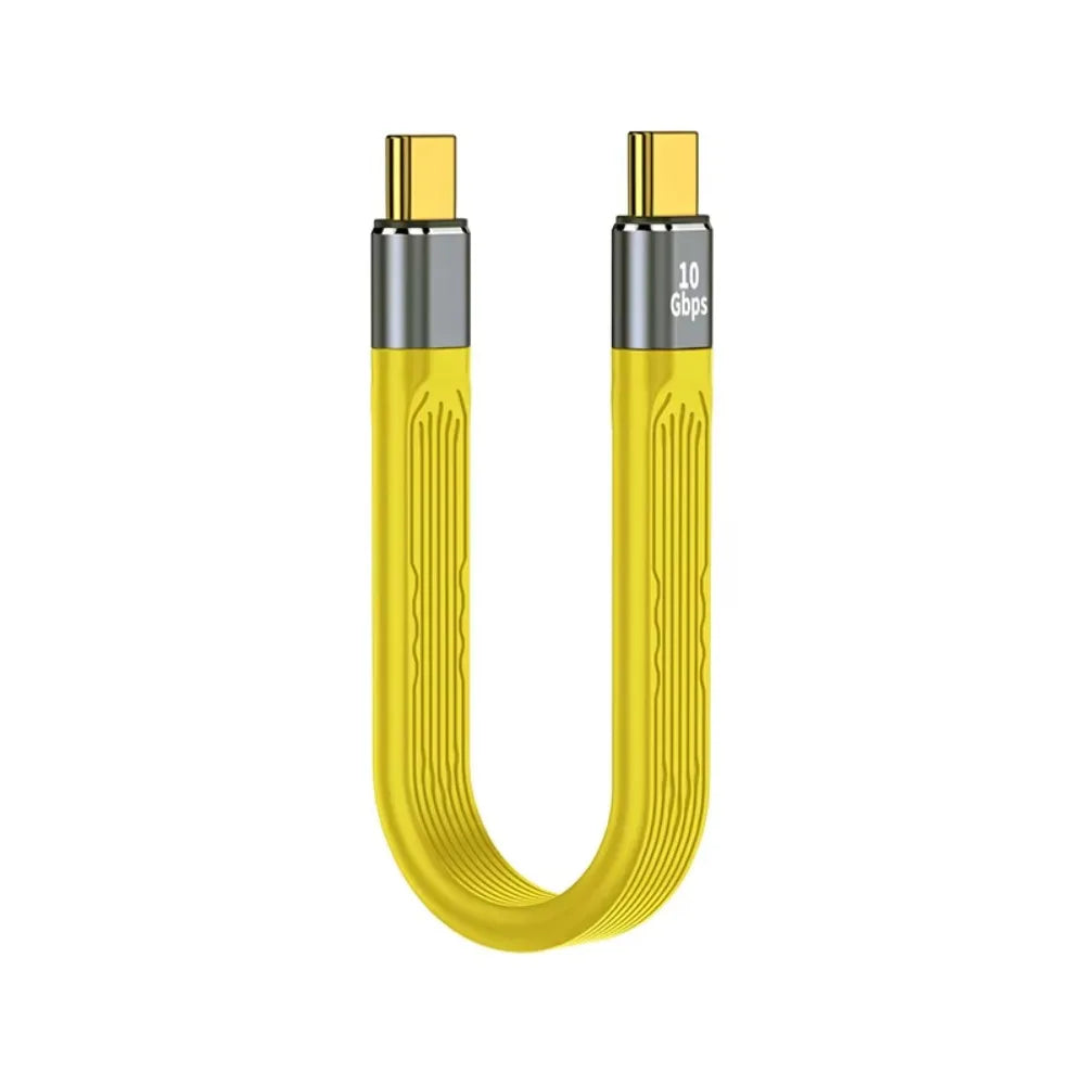 Type C to C Fast Charging Wire 10Gbps/40Gbps USB Fast Charging Cable Male to Male/Female Soft PD Charging Wire Peaceful Pleasures Health and Wellness C to C 10Gbps