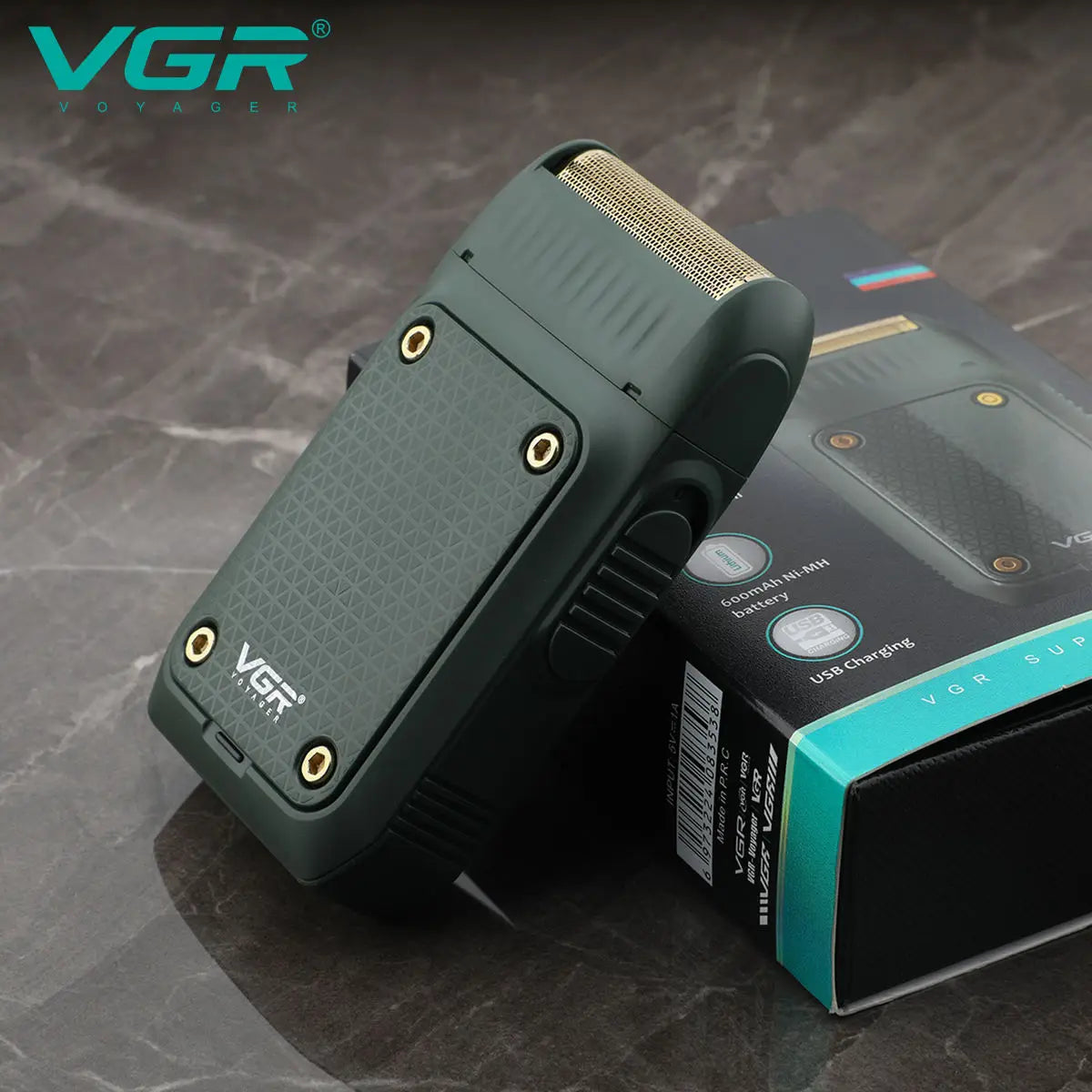 VGR 353 Single-blade Pro Electric Rechargeable Foil shaver for men Portable razor Peaceful Pleasures Health and Wellness