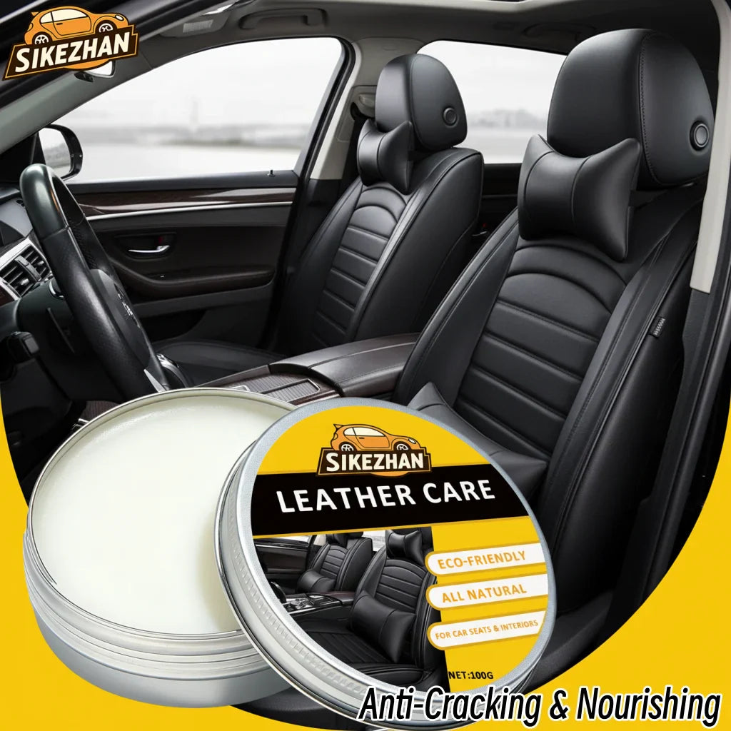 Natural Leather Conditioner Balm – Odorless Car Seat Care Cream