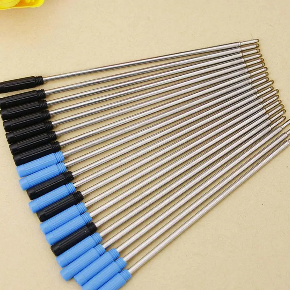 10 pcs OPP Packaging Metal Pen Refill Ballpoint Pen for Crystal Diamond Ballpoint Pen Student Pen Rod Blue/Black Ink 7cm Length Peaceful Pleasures Health and Wellness