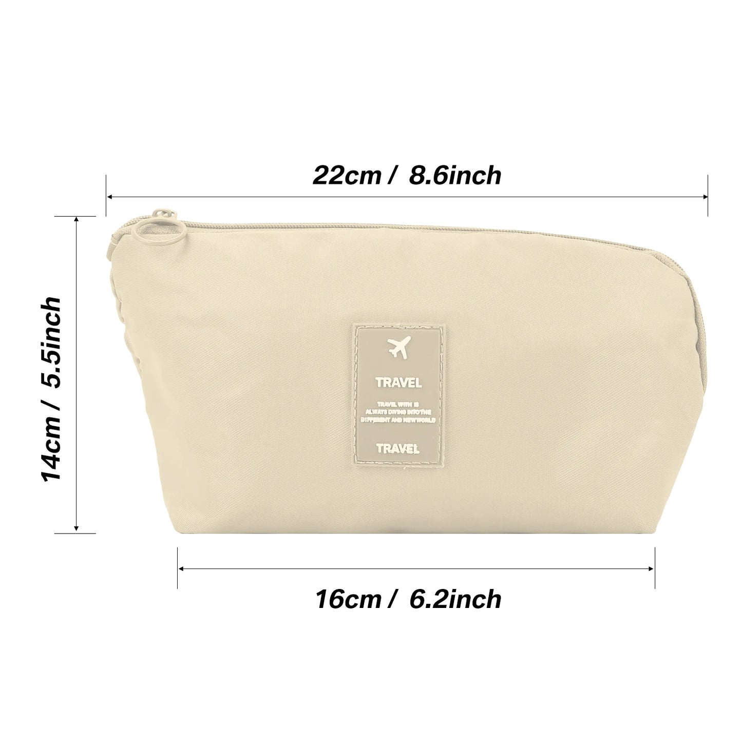 1/3/5pcs Travel Organizer Cable Digital Electronic Waterproof Storage Bag Portable Case For Earphone Devices USB Charger Plug Peaceful Pleasures Health and Wellness beige 1pcs