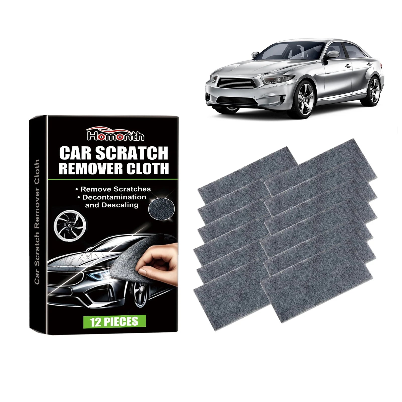 1Pcs/lot Gary Car Scratches Remover Cloth Easy to Use Lightweight Scratch Cleaning Maintenance Suitable for All Kinds of Cars Peaceful Pleasures Health and Wellness Default