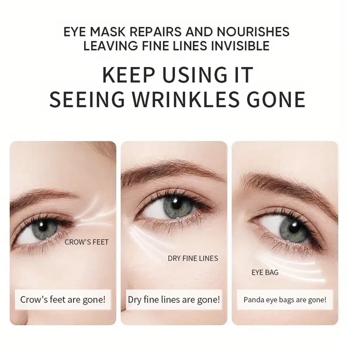 Aloe Vera Collagen Eye Masks 60pcs | Moisturizing & Firming