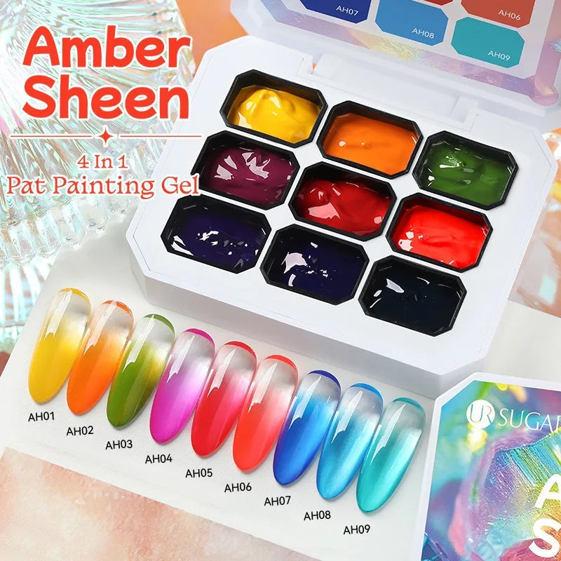 4-in-1 16 Color Nail Art Gel | Gradient Ombre Blush Polish