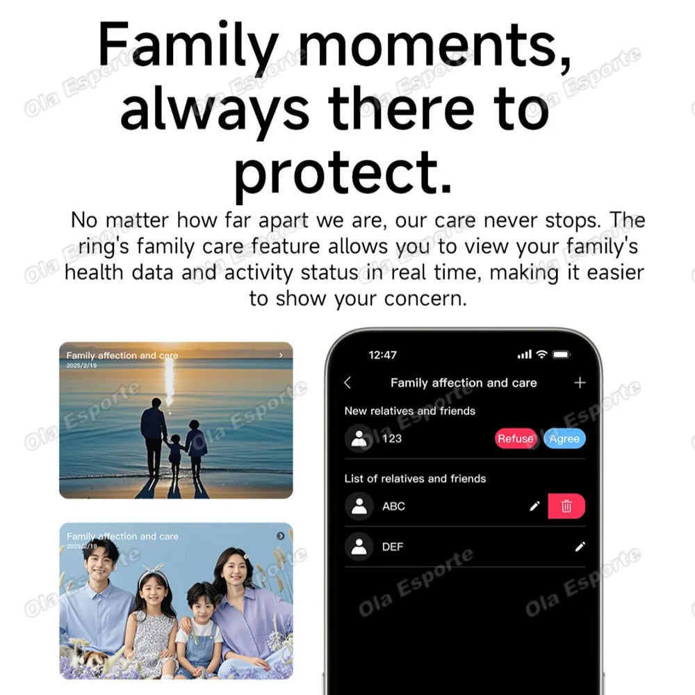 2026 Smart Ring Men Women with Charging Case,Call Reminder,Heart Rate Blood Oxygen Monitor,5ATM Waterproof For Android IOS Gifts Peaceful Pleasures Health and Wellness