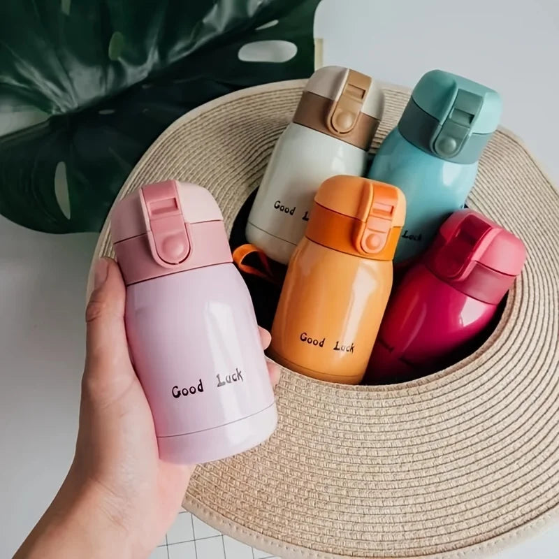 200ml Kids Flip-Top Vacuum Thermos | Stainless Steel Flask