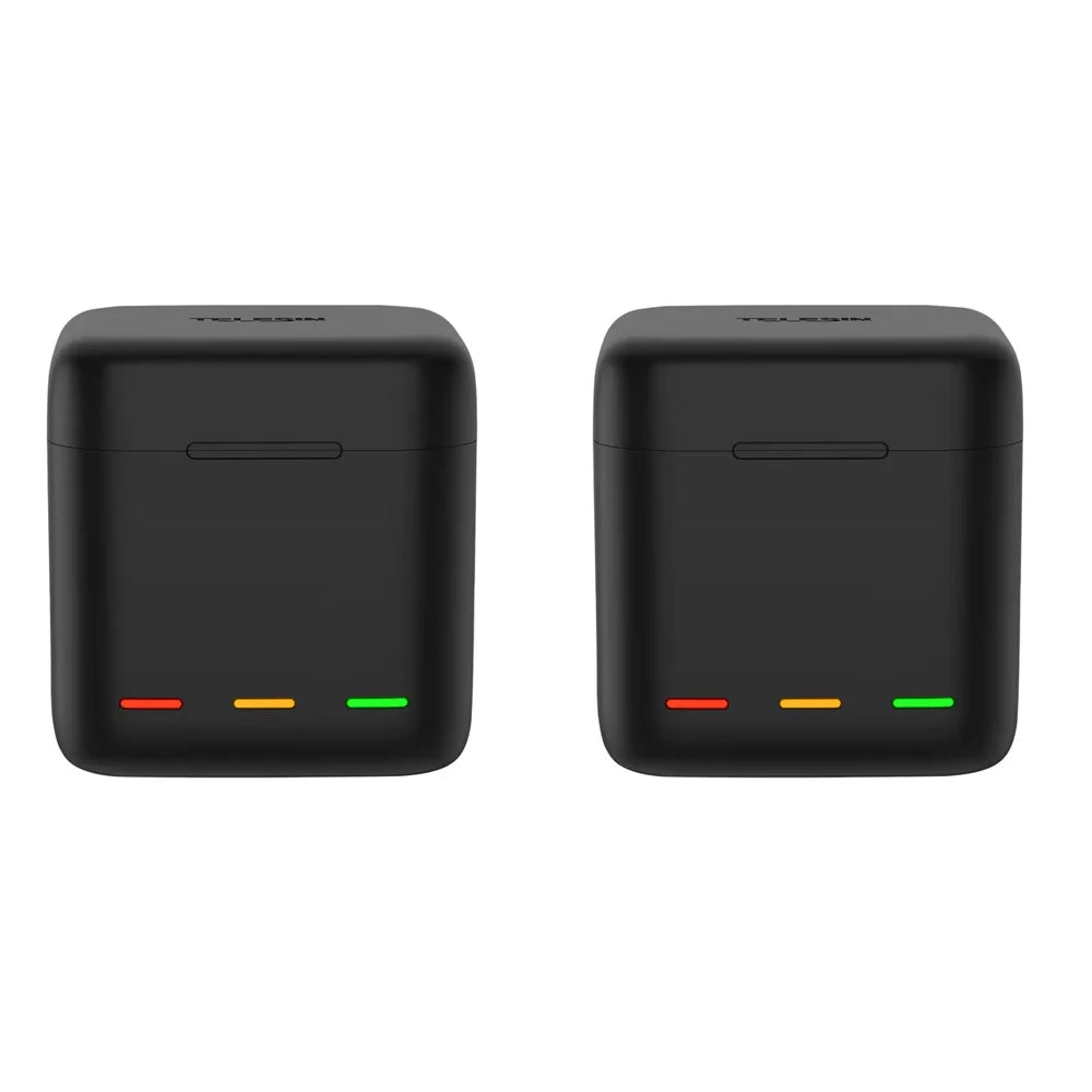 TELESIN Portable Battery Charger 3 Slot Fast Charging for GoPro Hero 13 Battery for GoPro Hero13 Black Action Camera Accessories Peaceful Pleasures Health and Wellness 2 Chargers China Mainland
