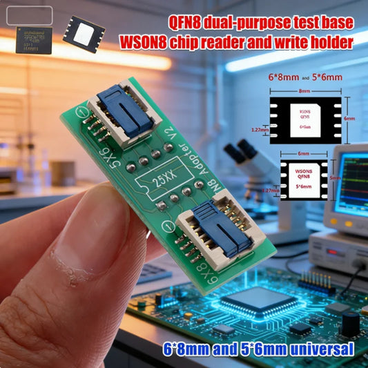 QFN8 WSON8 DFN8 to DIP8 Universal SMD Socket Adapter – 8-Pin IC Programming Adapter Peaceful Pleasures Health and Wellness