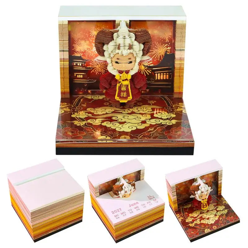2027 LED Desk Calendar 3D Tear-Away Paper Art | Gift & Decor Decorative Desk Calendar Peaceful Pleasures Health and Wellness Default Title