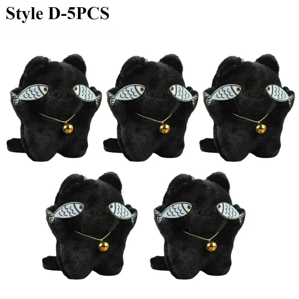 Cute Black Cat Plush Toy Doll Pendant & Gift – 1 to 20 Pack