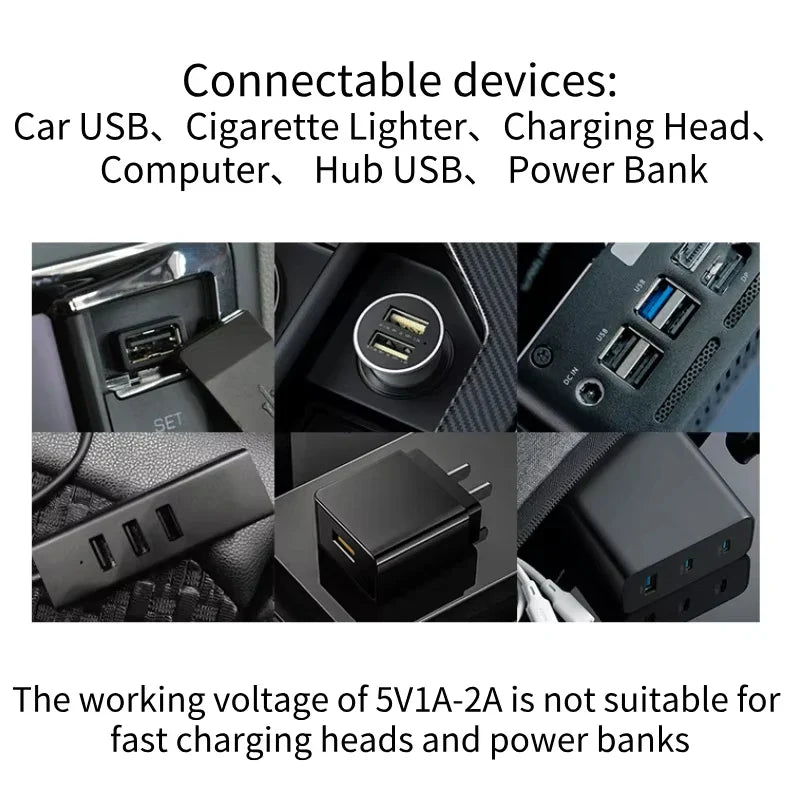 USB Touch Dimmable LED Filament Lamp – Car & Bedroom Mood Light