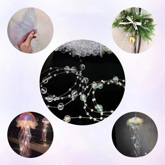 30 Meters Colorful Bead Chain Link Ball Pearl Beading Chain for Jewelry Making DIY Craft Peaceful Pleasures Health and Wellness