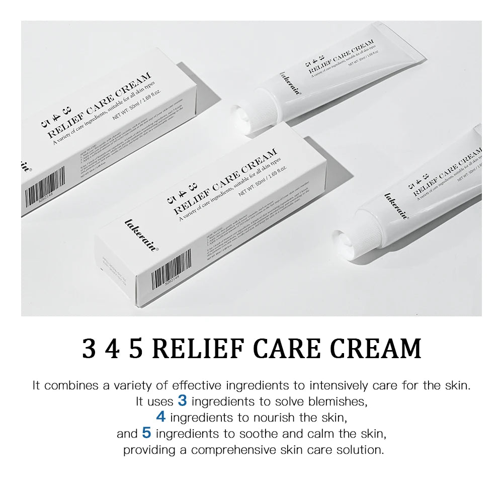 3 4 5 Relief Cream Address Blemishes Nourish The Skin And Provide Soothing Care Face Lifting Beauty Moisturizer Korean Cosmetics Peaceful Pleasures Health and Wellness