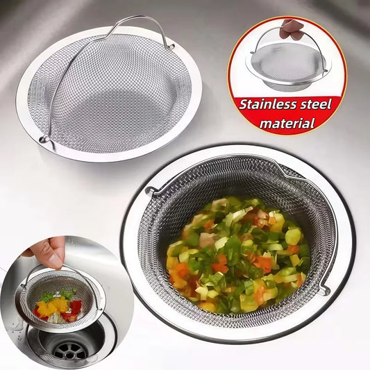 Stainless Steel Sink Strainer with Handle | 4-Inch, 1–6 Pack Sink Drain Strainer Peaceful Pleasures Health and Wellness