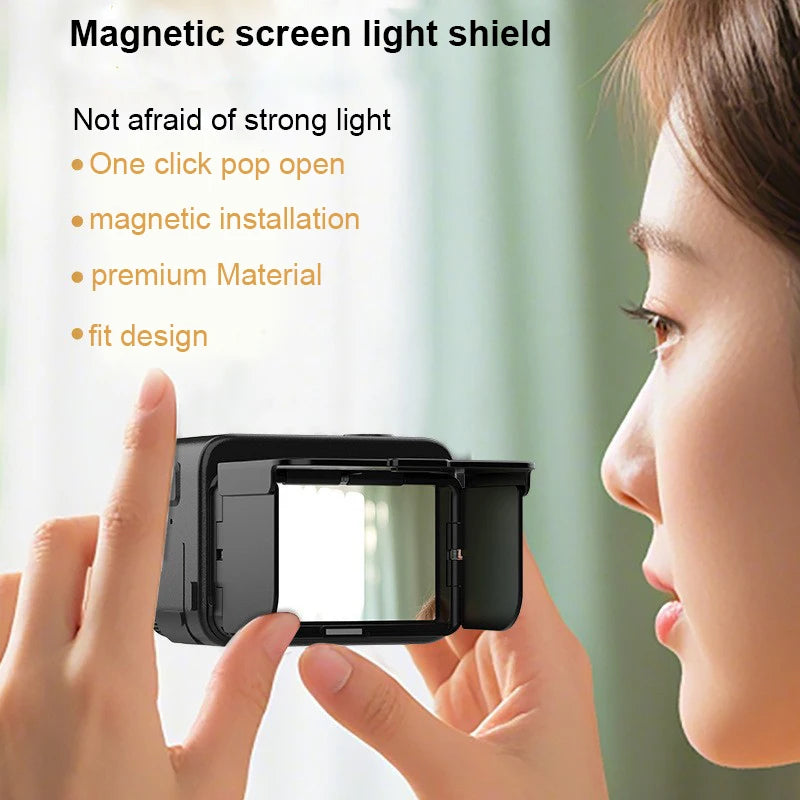 Sunshade For insta360 Ace Pro 2 Sunshade Sun Hood Screen Protector Cover Shell Camera Accessories Wear Resistance And Durability Peaceful Pleasures Health and Wellness