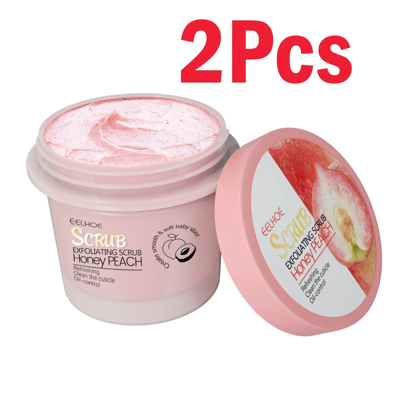 Honey Peach Body Scrub – Exfoliating & Moisturizing Cream