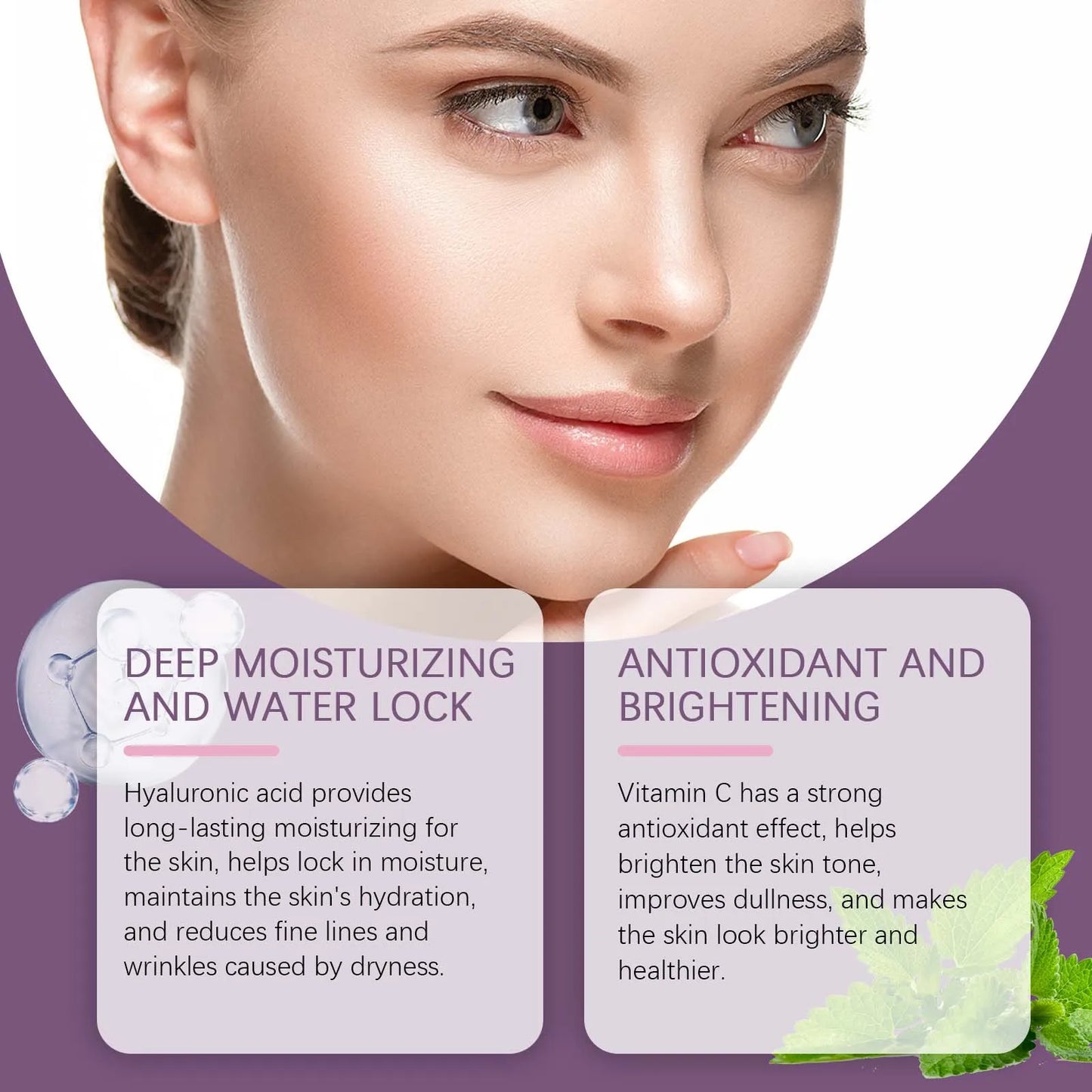 OUHOE Hyaluronic Acid Face Serum – Deep Moisturizing 60ml