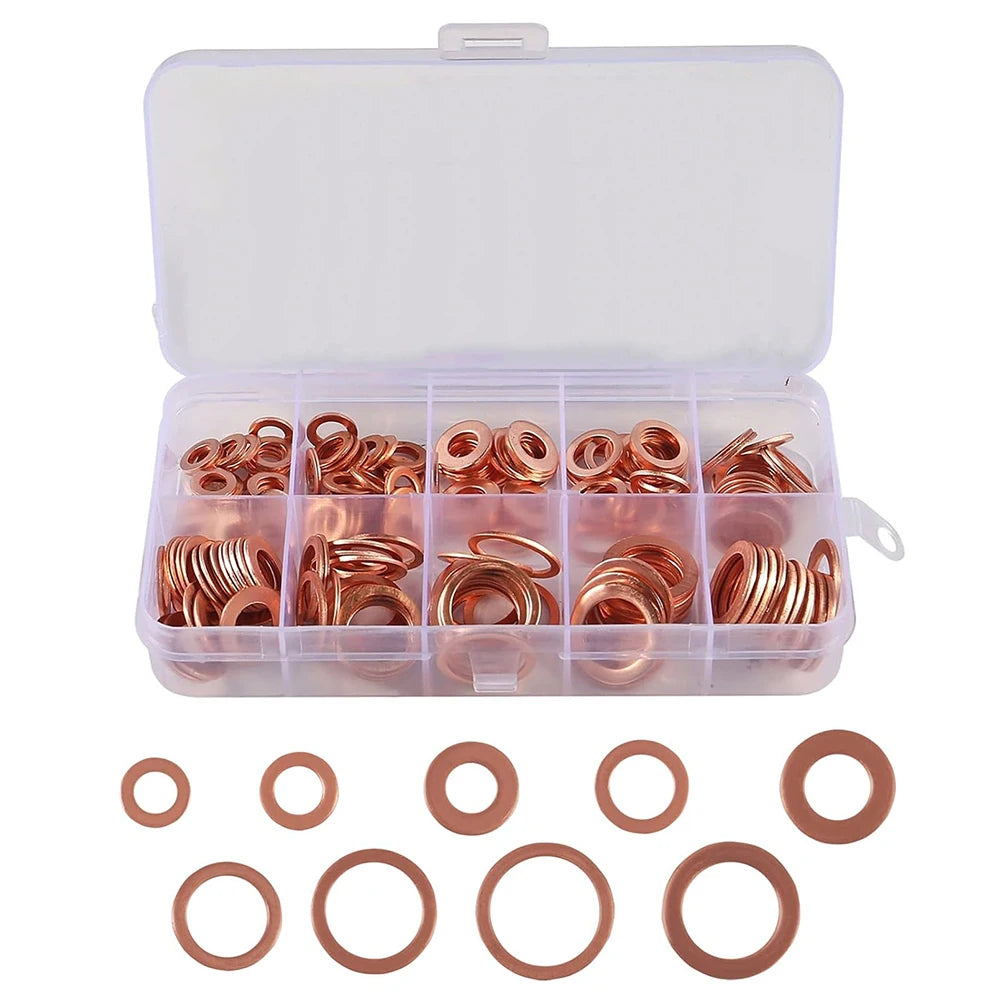 50 100 120 150 Copper Flat Washers Gasket Box Sump Oil Seal Plugging