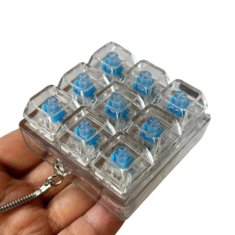 LED Mechanical Key Switch Tester – Fidget Toy 4/9 Keys