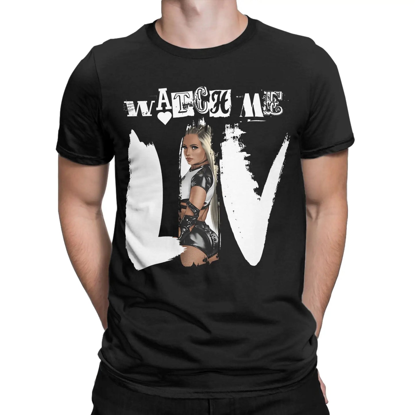 Liv Morgan T Shirt Men 100% Cotton Funny T-Shirts O Neck REVENGE Tee Shirt Short Sleeve Clothes Plus Size Peaceful Pleasures Health and Wellness 6 6XL