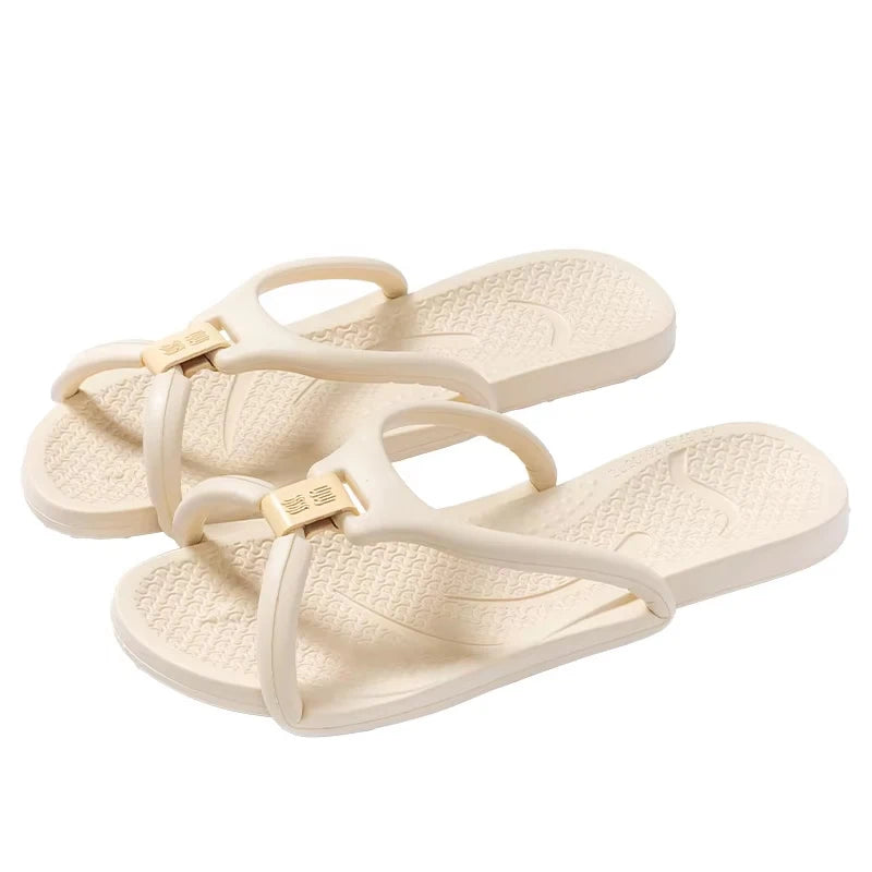 JPNTKY Foldable Beach Flip-Flops | Travel Slippers Men Women