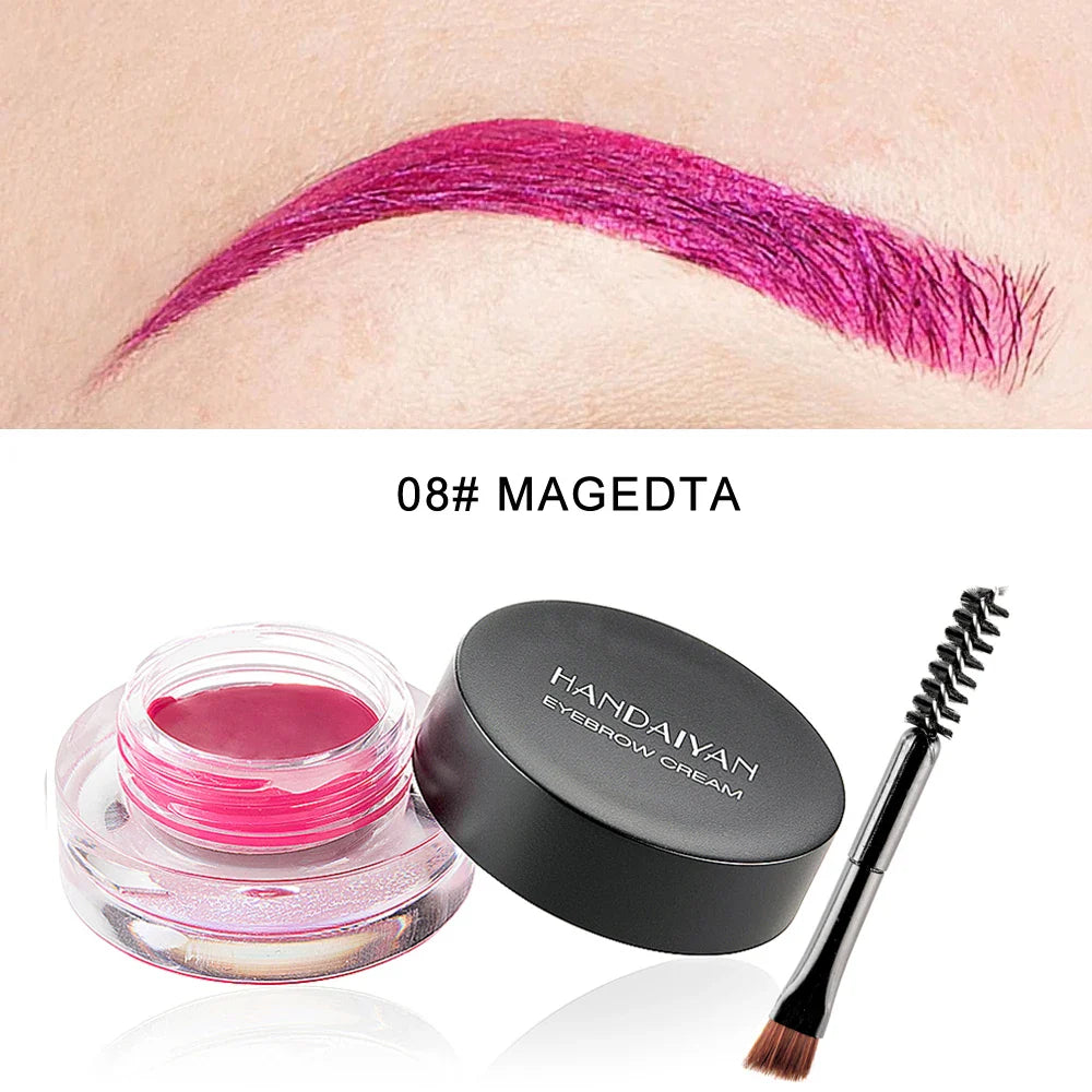 HANDAIYAN Waterproof Eyebrow Gel Cream – 12 Shades, Long Lasting