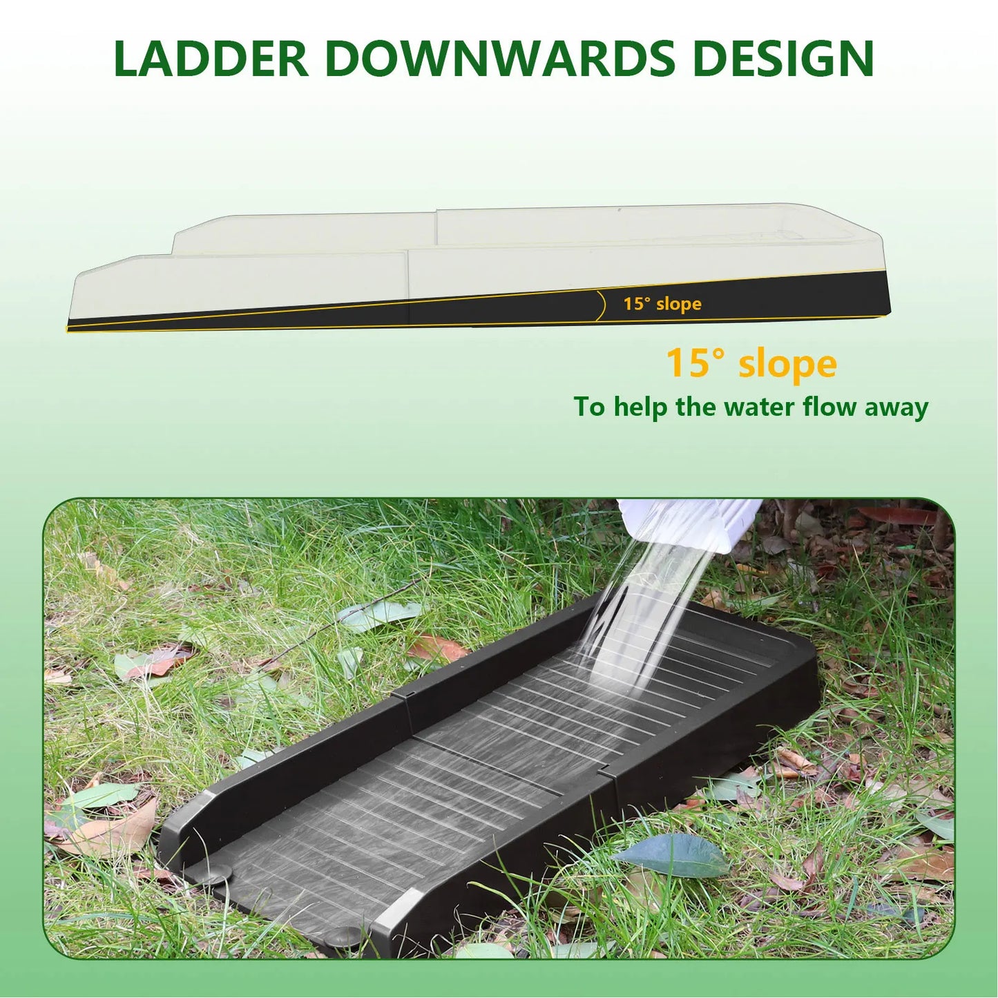 Rain Gutter Downspout Extension Weather Proof PP Downspouts Splash